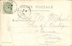 VINTAGE POSTCARD Rouen Law courts Main courtyard