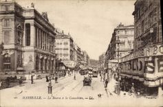 CPA La Marseille La Bourse et la Cannebiere