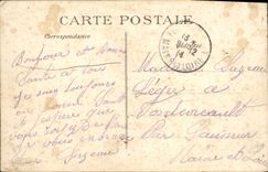 VINTAGE POSTCARD Survilliers the Town hall Schools