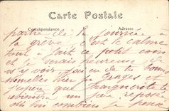 VINTAGE POSTCARD Montreuil Bellay Treves Cunault Cleans baptismal in the church