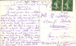 POSTAL Amboise de la VENDIMIA La Chapelle de la relevación baja del castillo que representa la visión de Huberto santo Saint Cristóbal y Antonio santo