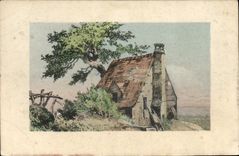 VINTAGE POSTCARD Small house