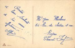 VINTAGE POSTCARD House with the oree of a wood