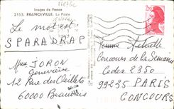 CPM Franceville La Poste
