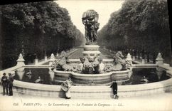 CPA Paris Le Luxembourg La fontaine de Carpeaux