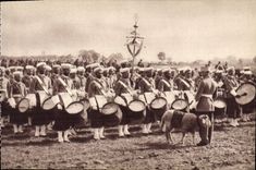 VINTAGE POSTCARD Spree Morrocans Militaria Morocco Lamb Sheep