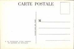 CPA La Recherche D'Une Position De Batterie En Montagne Militaria