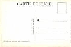 CPA Artillerie Lourde Sur Voie Ferree Canon Militaria