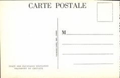 Tren de la POSTAL de la VENDIMIA del transporte militar de los equipos de caballos