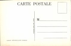 VINTAGE POSTCARD Mobile Republican guard Horses Arc de Triomphe Paris