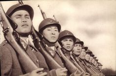 CPA Troupes Coloniales Tirailleurs indo Chinois Militaria