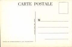 CPA Poste de Commandement aux manoeuvres Militaria