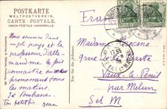 Folklore del dem Schwarzwald del aus de Hochzeitsbitter de la POSTAL de la VENDIMIA