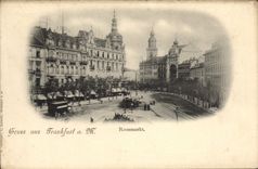 CPA Gruss aus Frankfurt am M Rossmarket