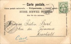 VINTAGE POSTCARD Baden Large Hotel