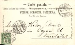 VINTAGE POSTCARD Baden Landvogteischloss chart 1899