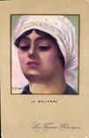 VINTAGE POSTCARD Walloon the Folklore Woman