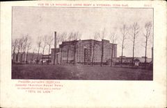 CPA Vue De la Nouvelle Usine Remy a Wygmael Publicite Amidon Royal Remy
