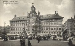 CPA Anvers L'hotel de ville Marche 