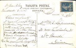 VINTAGE POSTCARD San Sebastian Places there Playa