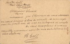 Postal entirety Gibraltar 1904 for Mr. Claverie Suburb St Martin Paris