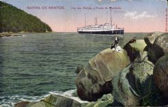 CPA Barra De Santos Das Paiman Ponta do Munduba Bateau 