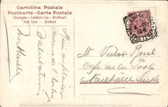 Tranvía de Milano Corso Vittorio Manuel de la POSTAL de la VENDIMIA