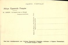 VINTAGE POSTCARD Gabon the bathe In an Equatorial Africa Backwater French Woman Children