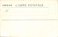 CPA Luxembourg Vestibule du Pavillon Central Statue d'empereur romain Senat