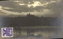 VINTAGE POSTCARD Prague