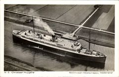 CPA Ms Christiaan Huygens Stoomvaart Maatschappij Bateau Paquebot 