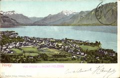 CPA Vevey Vue Prise Du Mont Pelerin