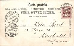 CPA Baden im Ufinter Carte 1899