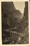 VINTAGE POSTCARD Falls of Chabet El Akra the bridge and the house metal corner-piece