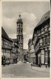 VINTAGE POSTCARD Braunschweig Alte Waage MIT Andreaskirche