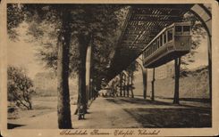 VINTAGE POSTCARD Schwebahn Barmen Ellerfeld Vohwinhel