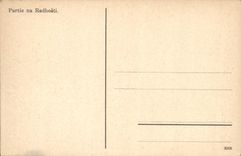 Niño de las ovejas del pastor del Na Radhosti de la pieza de la POSTAL de la VENDIMIA