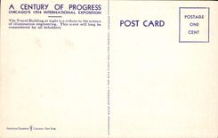 VINTAGE POSTCARD Travel Building At Night