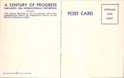 VINTAGE POSTCARD Electrical Group At Night