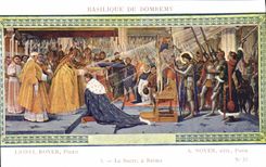 CPA Basilique De Domeremy Lionel Royer Le sacre a Reims Jeanne d'arc