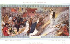 CPA Basilique De Domeremy Lionel Royer Le bucher de Rouen Jeanne d'arc
