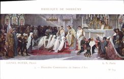 CPA Basilique De Domeremy Lionel Royer Premiere communion de Jeanne d'arc