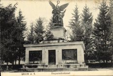 VINTAGE POSTCARD Worth HAS S Bayerndenkmal