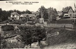 VINTAGE POSTCARD Pornic Country cottages De Gourmalon Seen from With the handle With rabbits