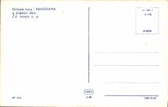 El panorama de Orlicke Hory de la POSTAL de la VENDIMIA tiene Jiraskuv Dum Csl Hotely