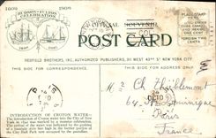 VINTAGE POSTCARD Float Introduction Off Croton Toilets