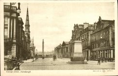 VINTAGE POSTCARD George Street Edinburgh