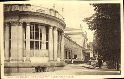 CPA Wiesbaden Kurhaus Mit Gartenterrasse