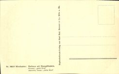 VINTAGE POSTCARD Wiesbaden Kurhaus MIT Nizzaplatzchen