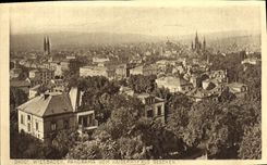VINTAGE POSTCARD Wiesbaden Panorama Vom Kaiserrof Aus Gesehen